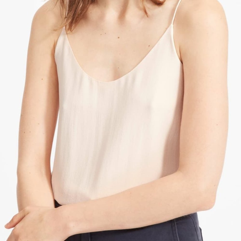 Everlane Clean Silk Cami- Pale Pink